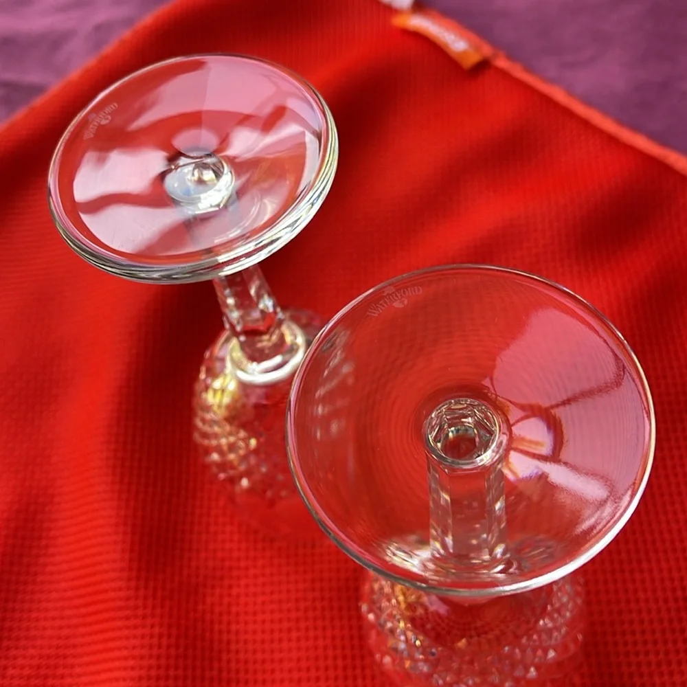 Set of 2 Waterford Crystal glasses Colleen pattern